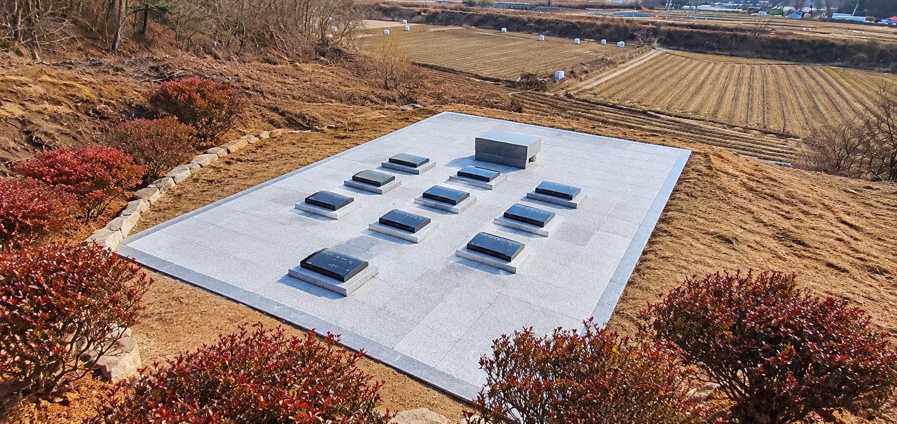 가족평장묘 조성 사례